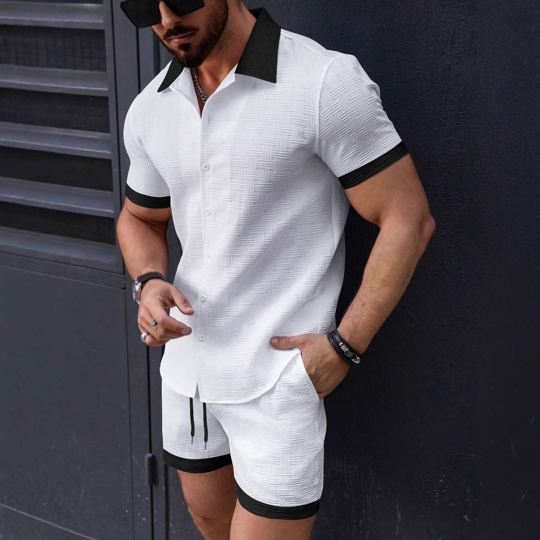 Matching Sets Trend Men Suit   – Summer Clothing Men Linen recenzja i cena