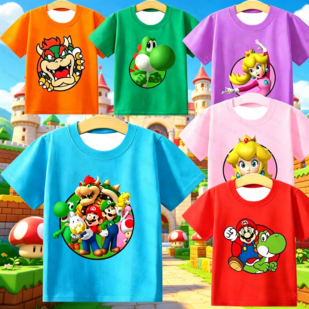 Game Marios Bros Kids T Shirt  – Summer Games Clothing recenzja i cena