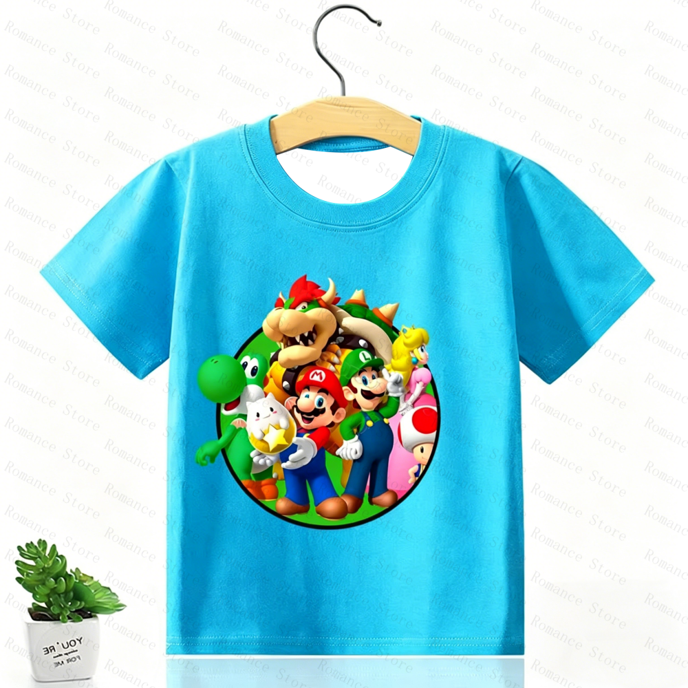 Game Marios Bros Kids T Shirt  – Summer Games Clothing recenzja i cena