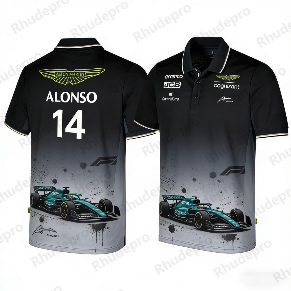 Aston Martin Polo Shirt Outdoo – Summer Clothing In Spanish recenzja i cena