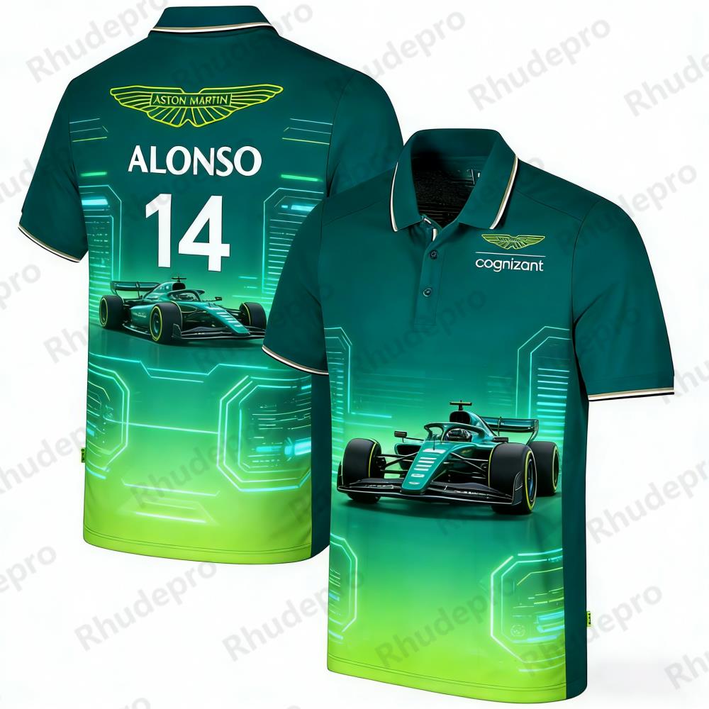 Aston Martin Polo Shirt Outdoo – Summer Clothing In Spanish recenzja i cena