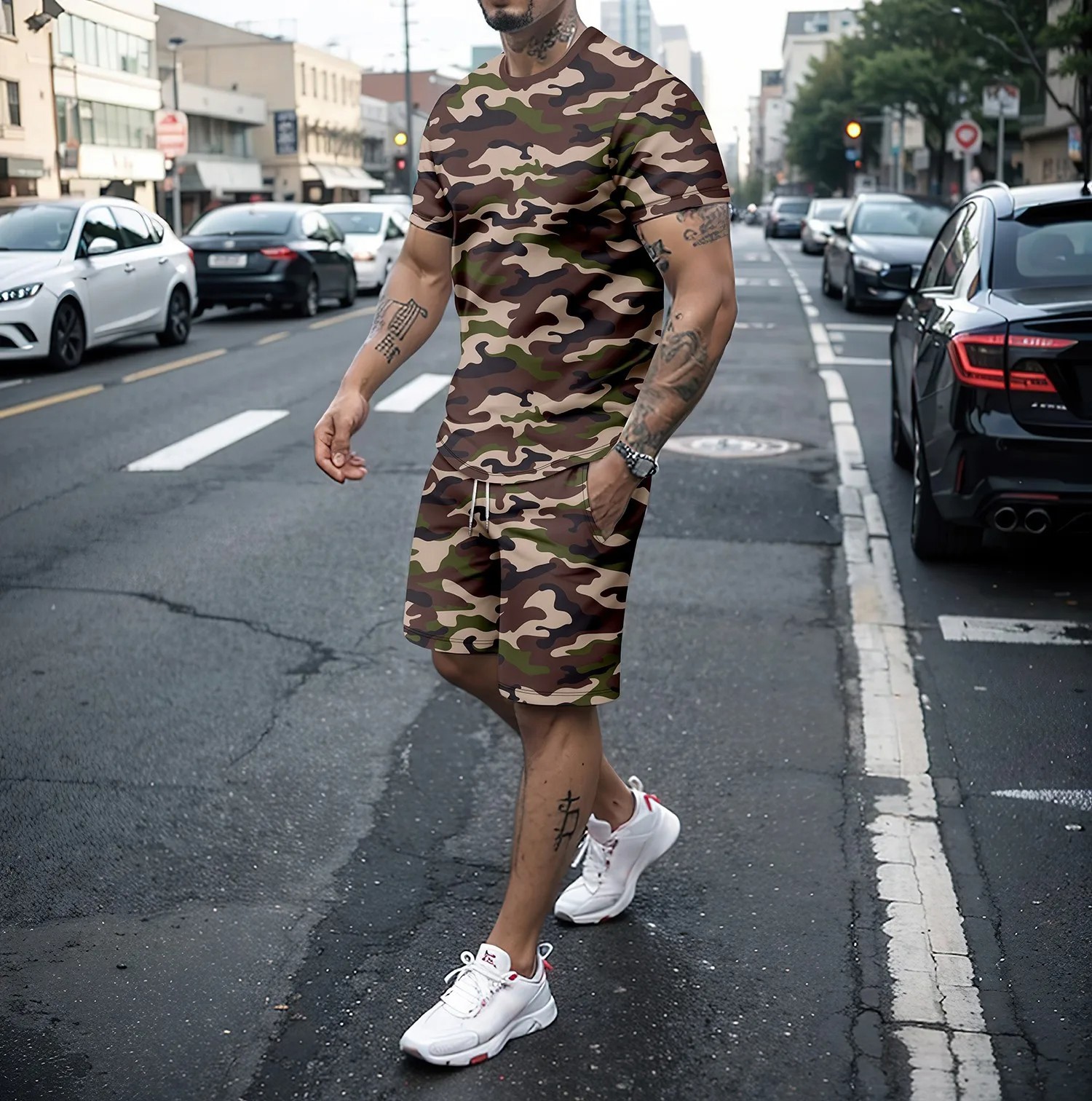 Camouflage Outdoor Tracksuits  – Summer Clothing Women recenzja i cena