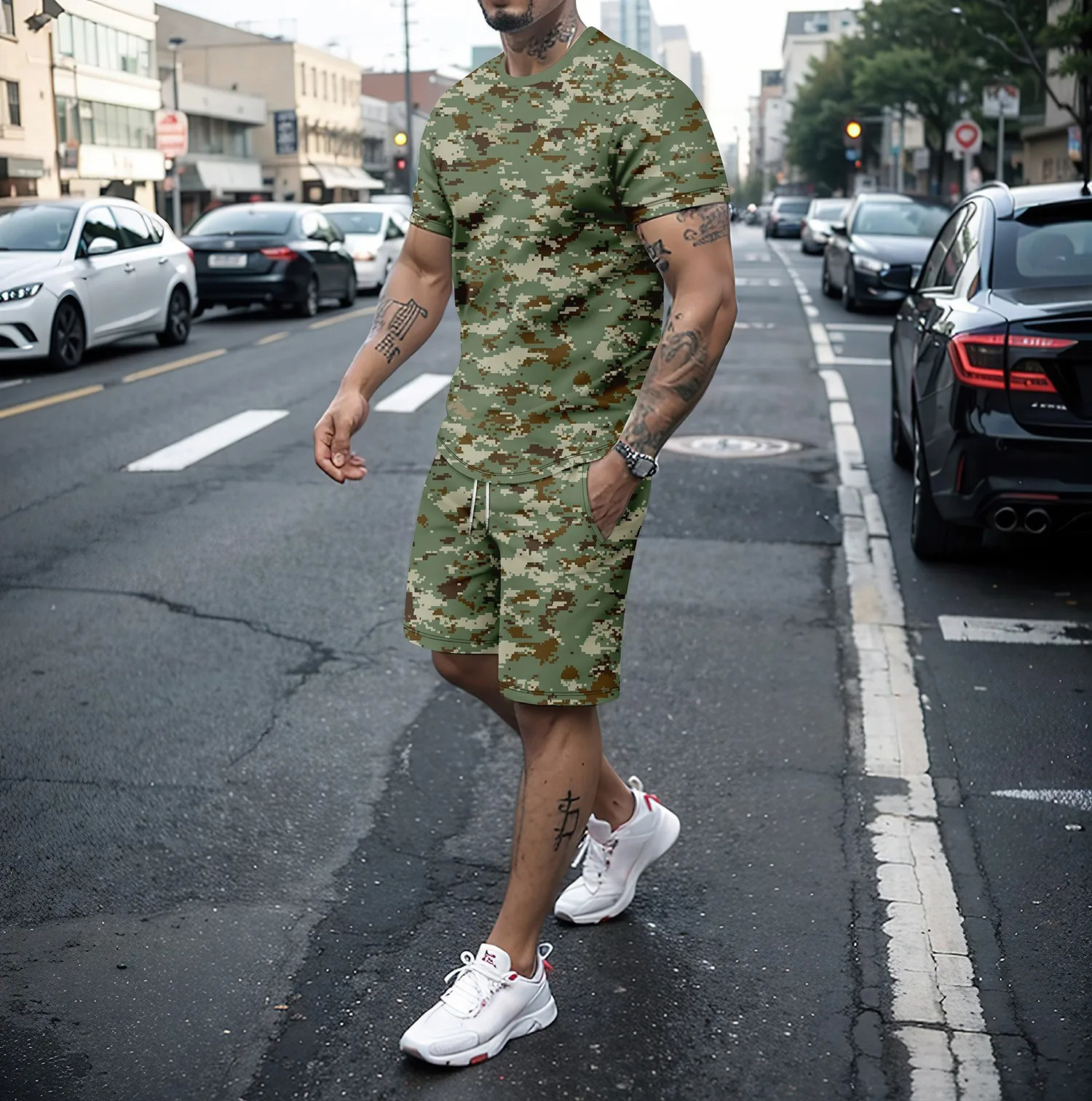 Camouflage Outdoor Tracksuits  – Summer Clothing Women recenzja i cena