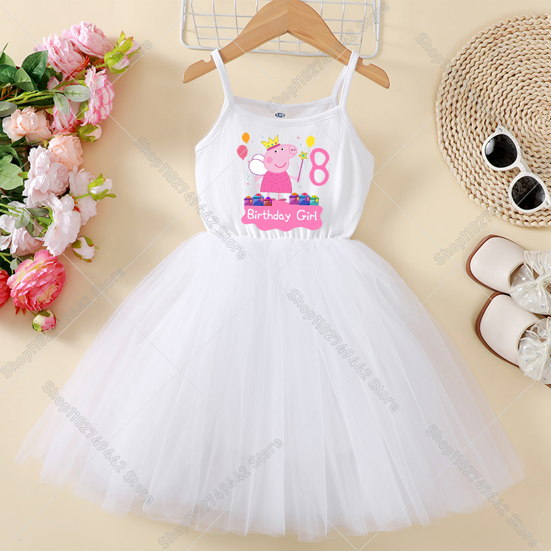 Peppa Pigs Dress Birthday Numb – Summer Clothing Gifts recenzja i cena