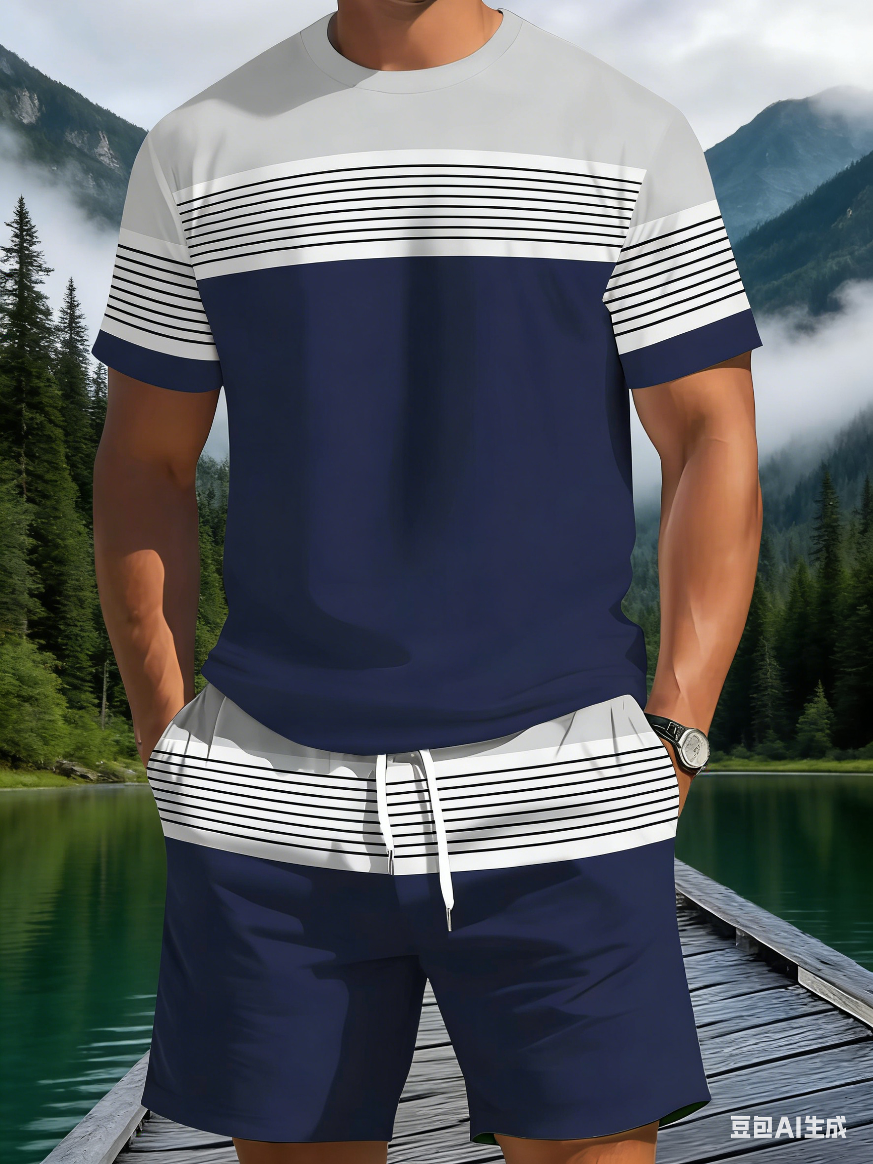 New Summer Men's Sportswear St – Summer Clothing Beach recenzja i cena