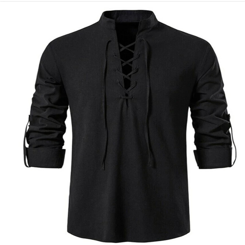 2023 New Men's V-neck shirt T- – Summer Viking Clothing recenzja i cena