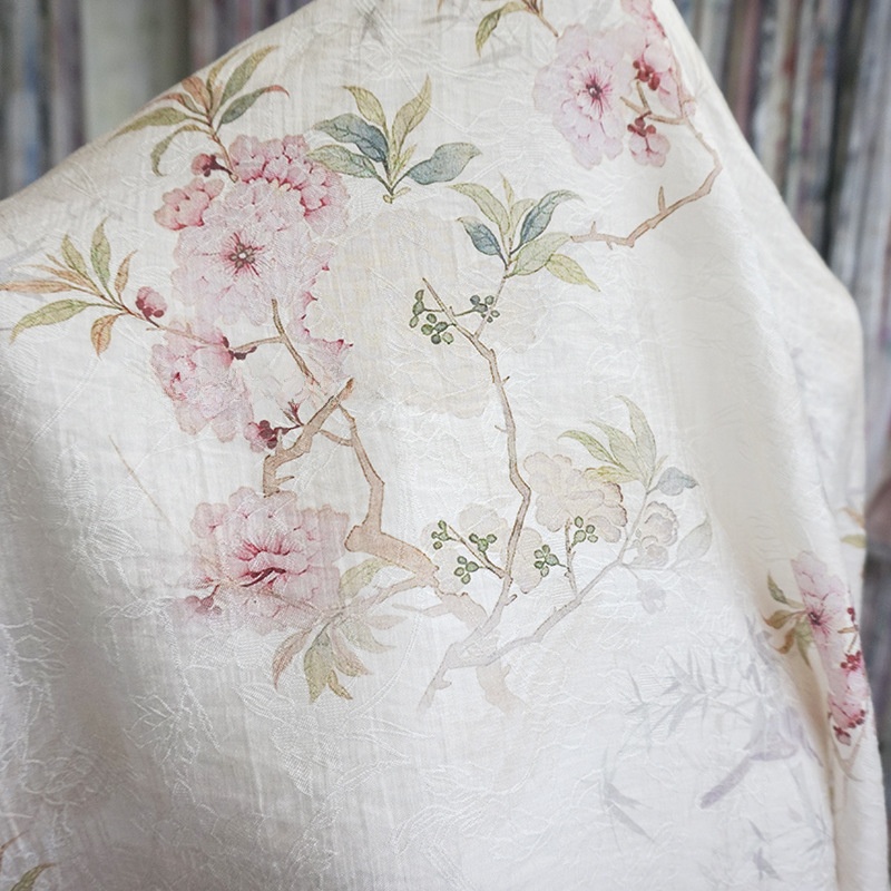 eng Textiles  Lyocell Embroide – Summer Clothing Material recenzja i cena