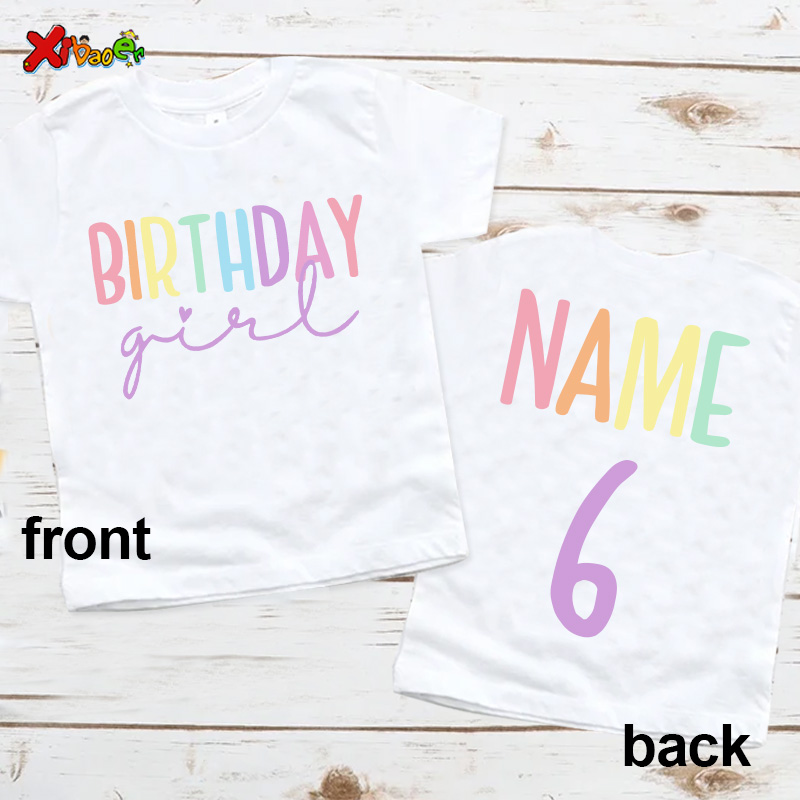 Birthday Girl T Shirt Party Ou – Summer Clothing Name recenzja i cena