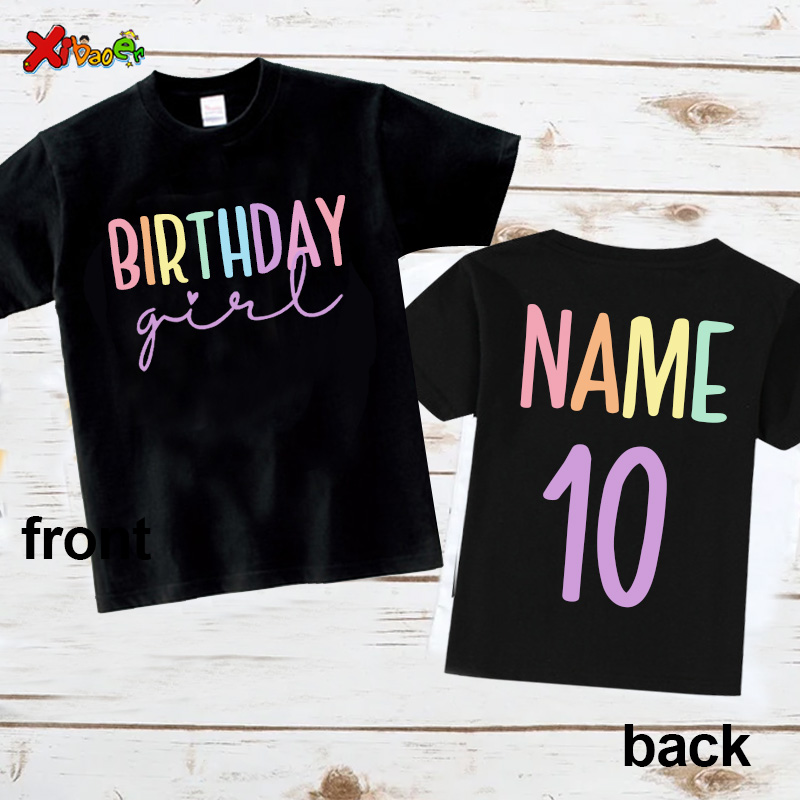 Birthday Girl T Shirt Party Ou – Summer Clothing Name recenzja i cena
